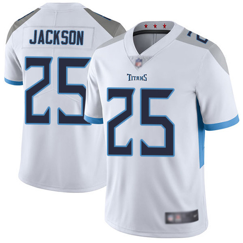 Tennessee Titans Limited White Men Adoree Jackson Road Jersey NFL Football 25 Vapor Untouchable